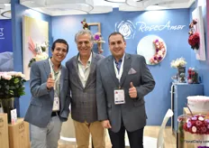 The men of RoseAmor. Diego Ucros (in the middle) is the owner of the company.